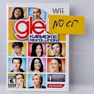 Glee Karaoke Revolution Wii Case Manual Only No Game Disc Konami Replacement Box